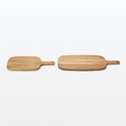 Acacia Double-Sided Cutting Board with Handle - Small