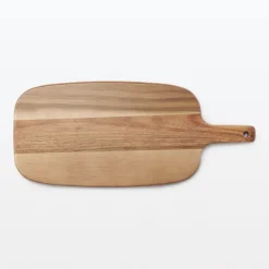Acacia Double-Sided Cutting Board with Handle - Large