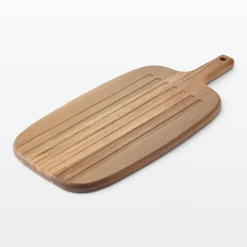 Acacia Double-Sided Cutting Board with Handle - Large