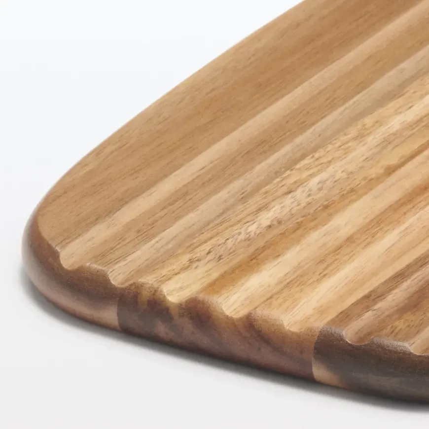 Acacia Double-Sided Cutting Board with Handle - Large