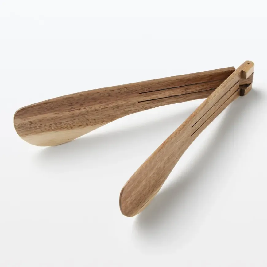 Acacia Foldable Tongs Small