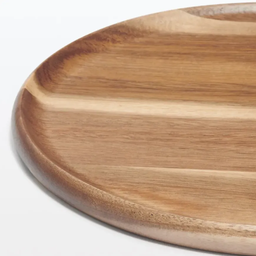 Acacia Plate/Round Cutting Board Large