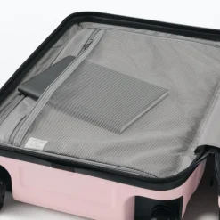 Adjustable Handle Hard Shell Suitcase 36L - Light Pink | Carry-On