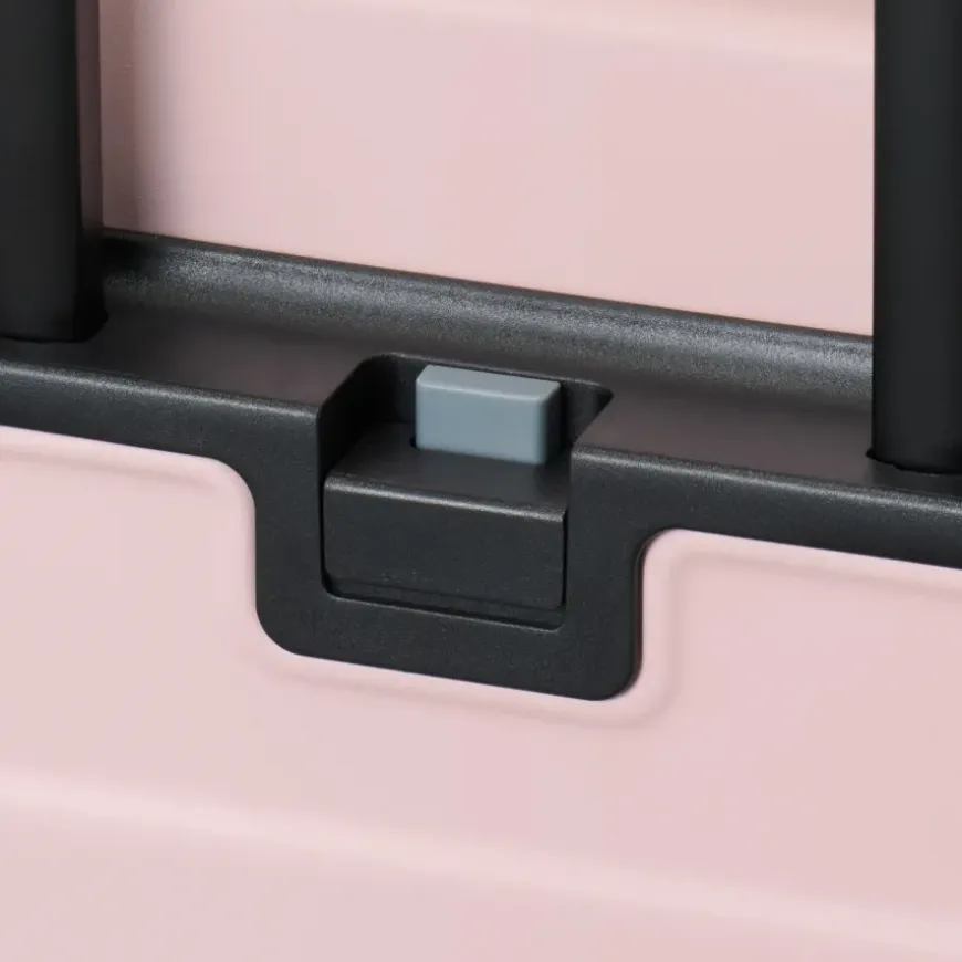 Adjustable Handle Hard Shell Suitcase 36L - Light Pink | Carry-On