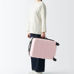 Adjustable Handle Hard Shell Suitcase 36L - Light Pink | Carry-On