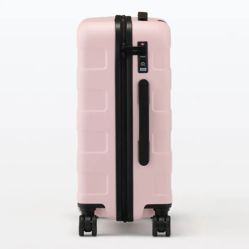 Adjustable Handle Hard Shell Suitcase 36L - Light Pink | Carry-On