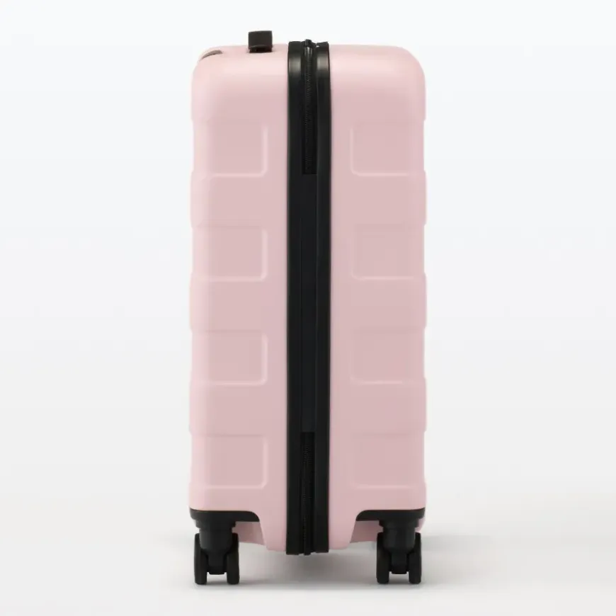 Adjustable Handle Hard Shell Suitcase 36L - Light Pink | Carry-On