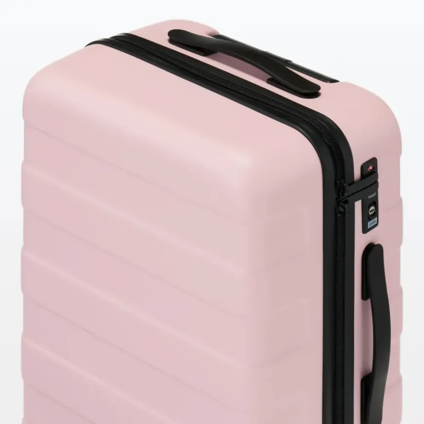 Adjustable Handle Hard Shell Suitcase 36L - Light Pink | Carry-On