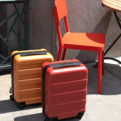 Adjustable Handle Hard Shell Suitcase 36L - Red | Carry-On
