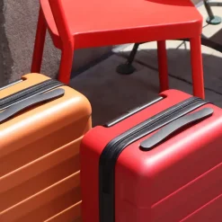 Adjustable Handle Hard Shell Suitcase 36L - Red | Carry-On