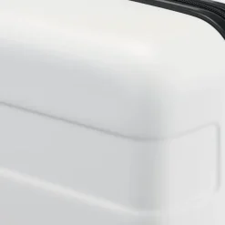 Adjustable Handle Hard Shell Suitcase 36L - White | Carry-On