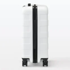 Adjustable Handle Hard Shell Suitcase 36L - White | Carry-On
