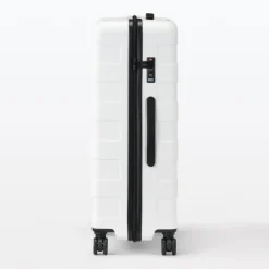 Adjustable Handle Hard Shell Suitcase 75L - White | Check-In