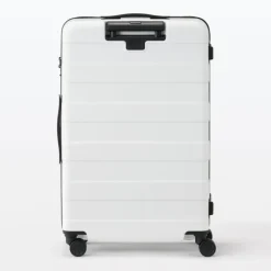 Adjustable Handle Hard Shell Suitcase 75L - White | Check-In