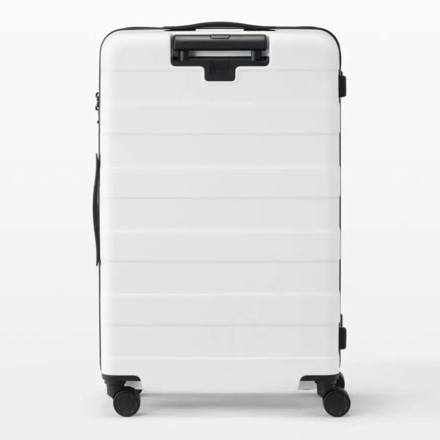 Adjustable Handle Hard Shell Suitcase 75L - White | Check-In
