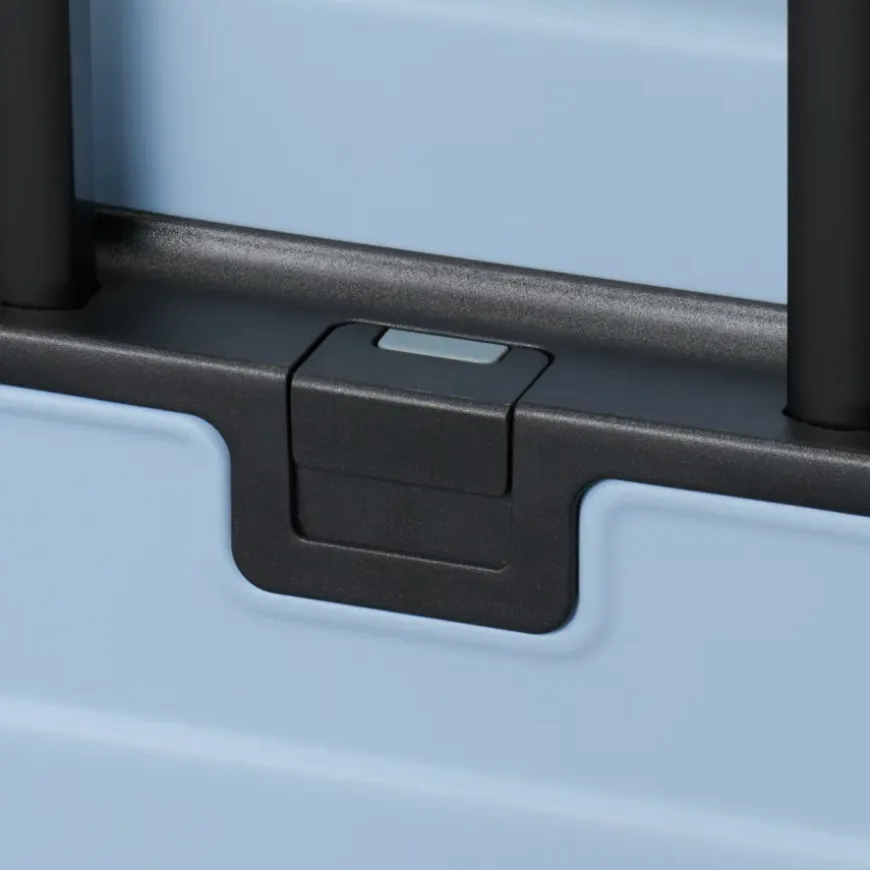 Adjustable Handle Hard Shell Suitcase 36L - Light Blue | Carry-On