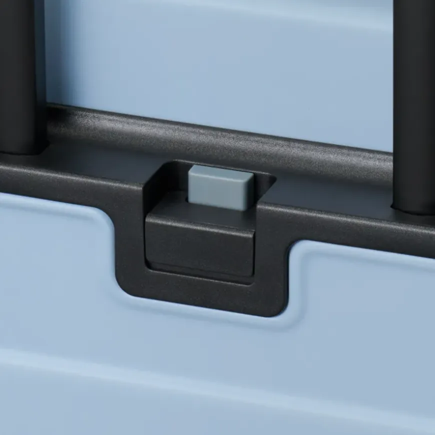 Adjustable Handle Hard Shell Suitcase 36L - Light Blue | Carry-On