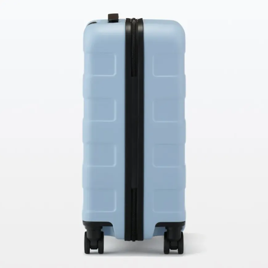 Adjustable Handle Hard Shell Suitcase 36L - Light Blue | Carry-On