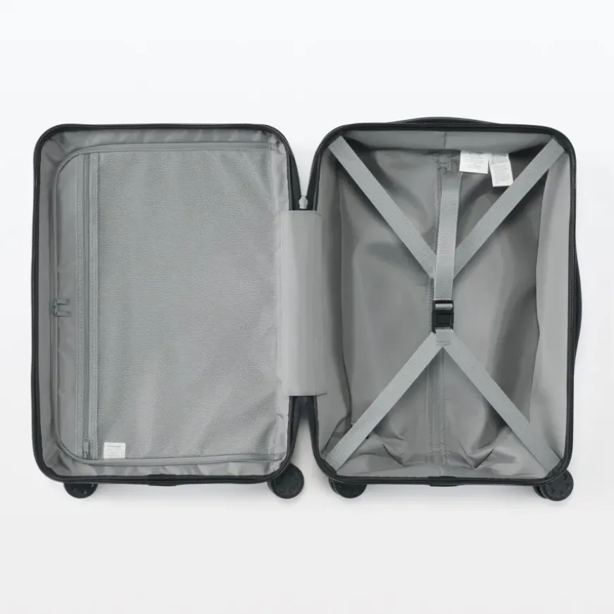 Adjustable Handle Hard Shell Suitcase 36L - Light Blue | Carry-On