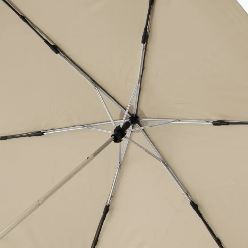 All-Weather Foldable Umbrella Beige