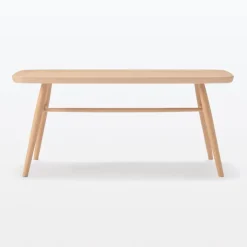 Beech Wood Bench with Round Legs