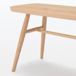 Beech Wood Bench with Round Legs