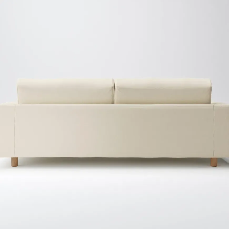 Cotton Canvas Cover for Urethane Pocket Coil Sofa - 3 Seater (Sofa Sold Separately)