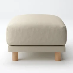 Cotton Canvas Cover for Urethane Pocket Coil Sofa - Ottoman (Ottoman Sold Separately)