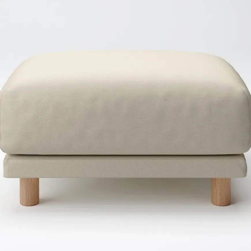 Cotton Canvas Cover for Urethane Pocket Coil Sofa - Ottoman (Ottoman Sold Separately)