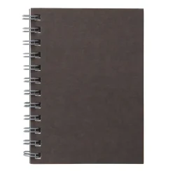 Dark Gray Double Ring Lined Notebook