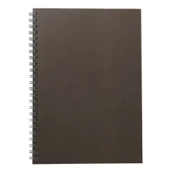 Dark Gray Double Ring Lined Notebook