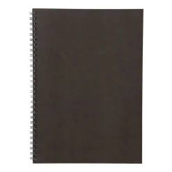 Dark Gray Double Ring Lined Notebook