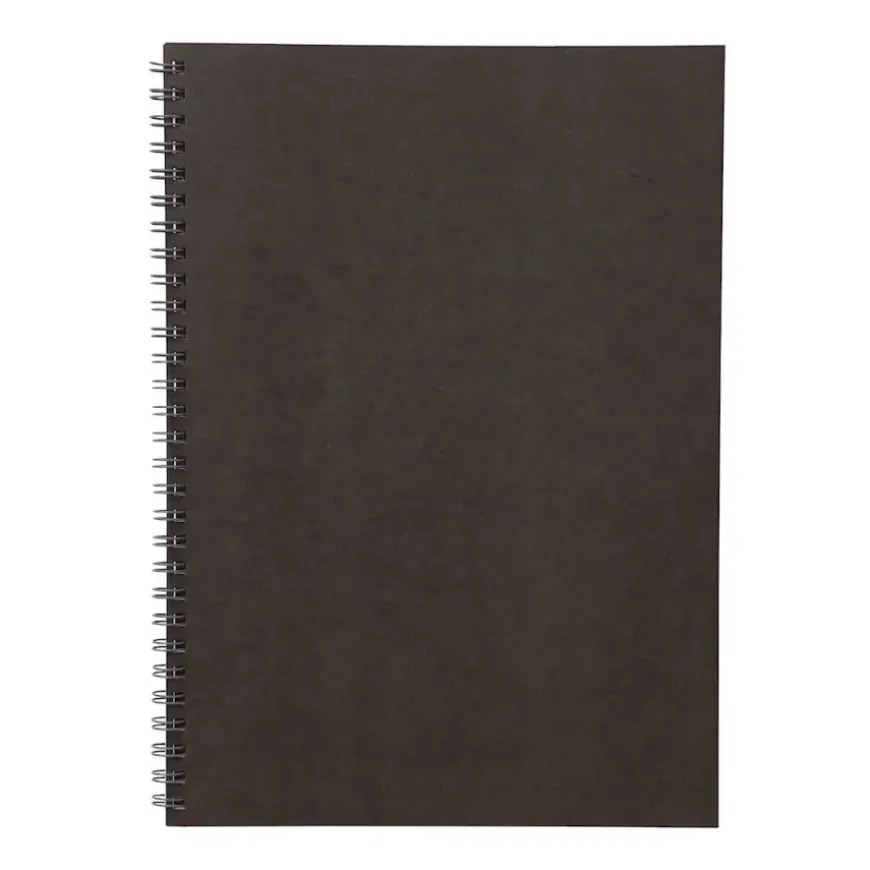 Dark Gray Double Ring Lined Notebook