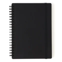 Double Ringed Ruled Notebook with Strap