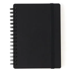 Double Ringed Ruled Notebook with Strap
