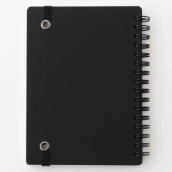 Double Ringed Ruled Notebook with Strap