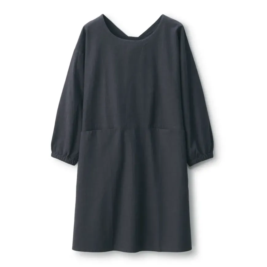 Easy Fit Long Sleeve Apron - Dark Gray