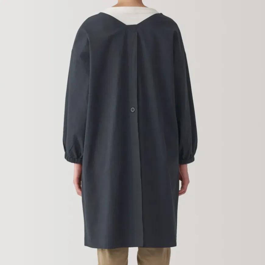 Easy Fit Long Sleeve Apron - Dark Gray