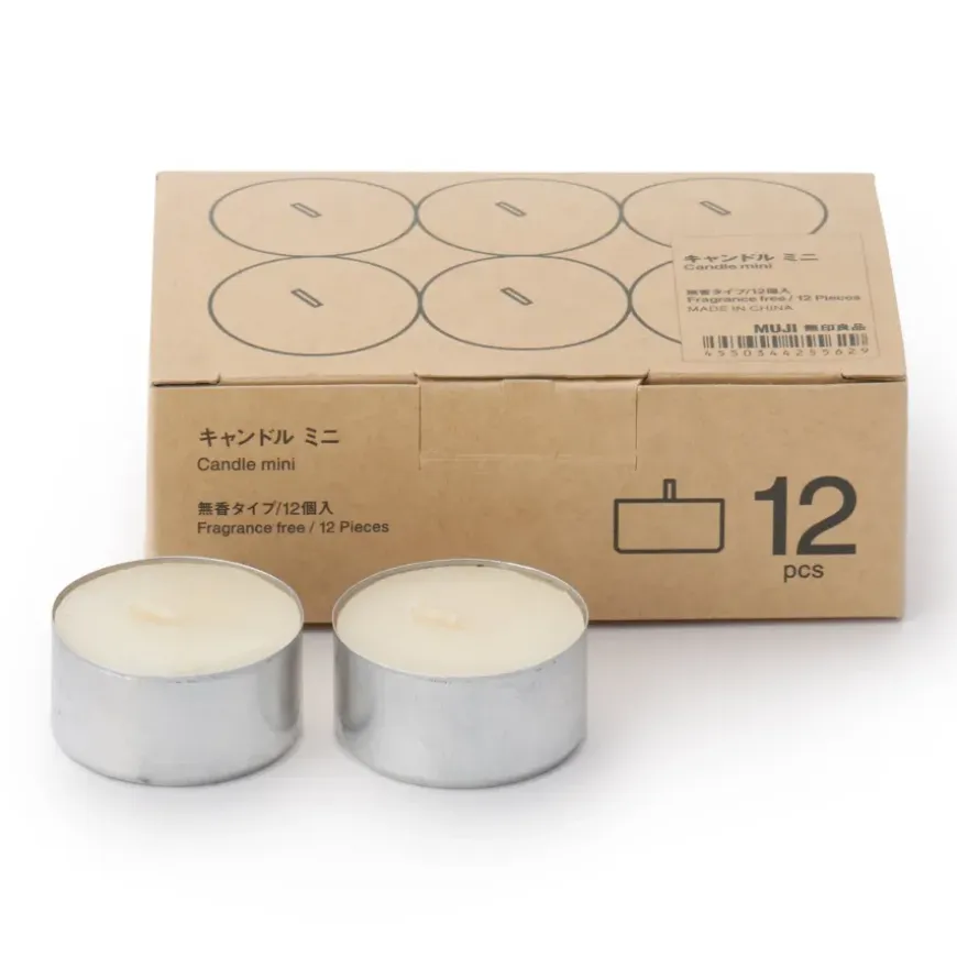 Fragrance-Free Mini Tealight Candle (12 Pack)