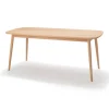 [HD] Beech Wood Table with Round Legs - W 70.9"