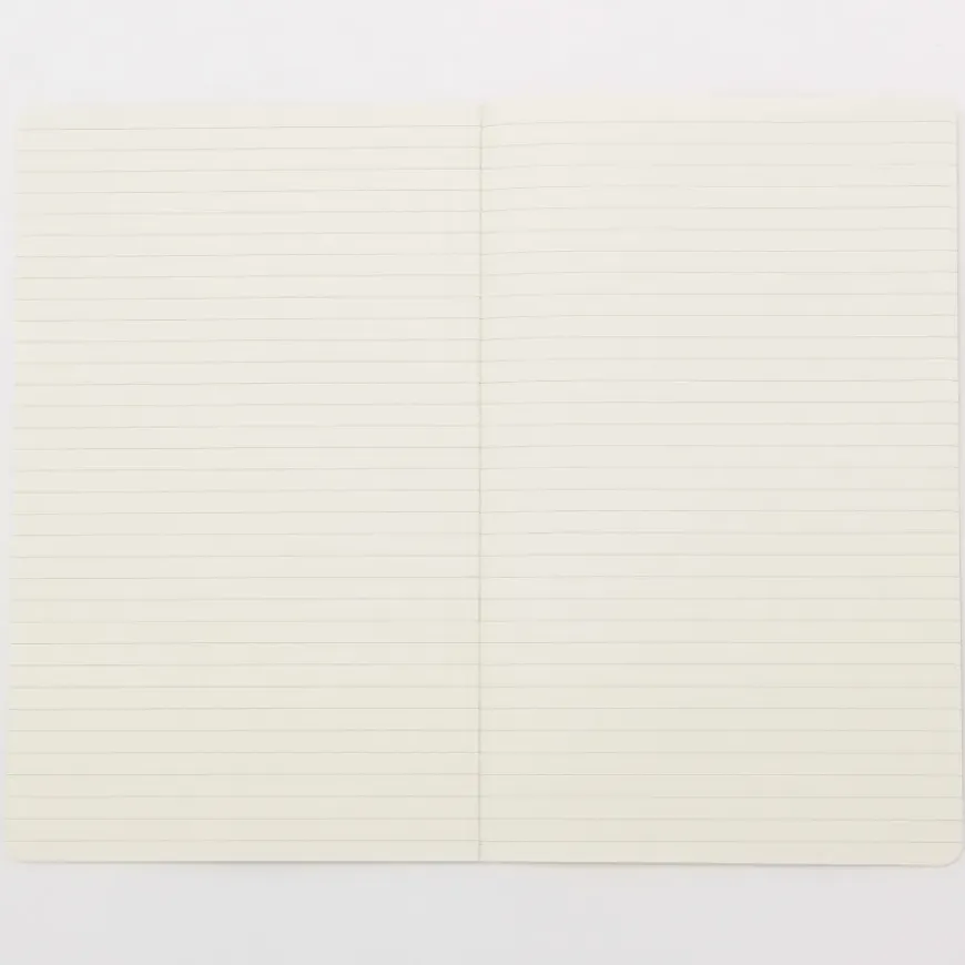 High Quality Paper Bind Slim Notebook - Horizontal Line and Vertical Dot Grid