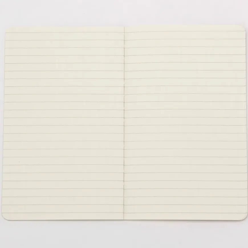High Quality Paper Bind Slim Notebook - Horizontal Line and Vertical Dot Grid