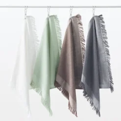 Indian Cotton Multipurpose Cloth with Fringes - Brown