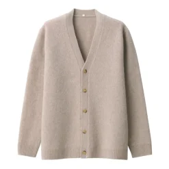 Labo Men's Milled Wool V Neck Cardigan