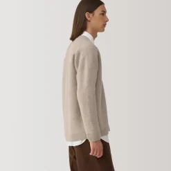 Labo Men's Milled Wool V Neck Cardigan