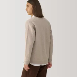 Labo Men's Milled Wool V Neck Cardigan