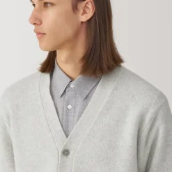 Labo Men's Milled Wool V Neck Cardigan
