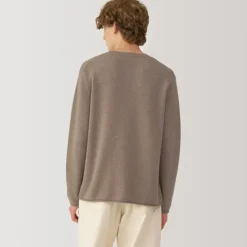 Labo Men's Natural Cashmere Crew Neck Sweater