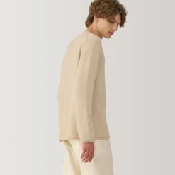 Labo Men's Natural Cashmere Crew Neck Sweater