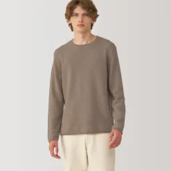 Labo Men's Natural Cashmere Crew Neck Sweater